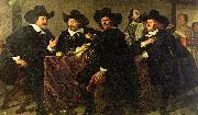 unknow artist Four aldermen of the Kloveniersdoelen in Amsterdam painting